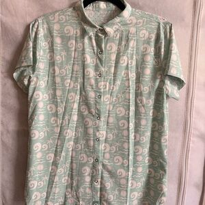 Rabbit Low Tide Trail Running Shirt Mint Size Medium
